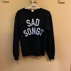 Stay Home Club Sad Songs Sweatshirt on American Apparel Sweatshirt XS